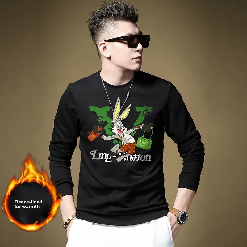 

Мужская толстовка-худи Bla с круглым вырезом, осенне-зимняя, модная, антибактериальная, приталенная, из смесового хлопка и полиэстера