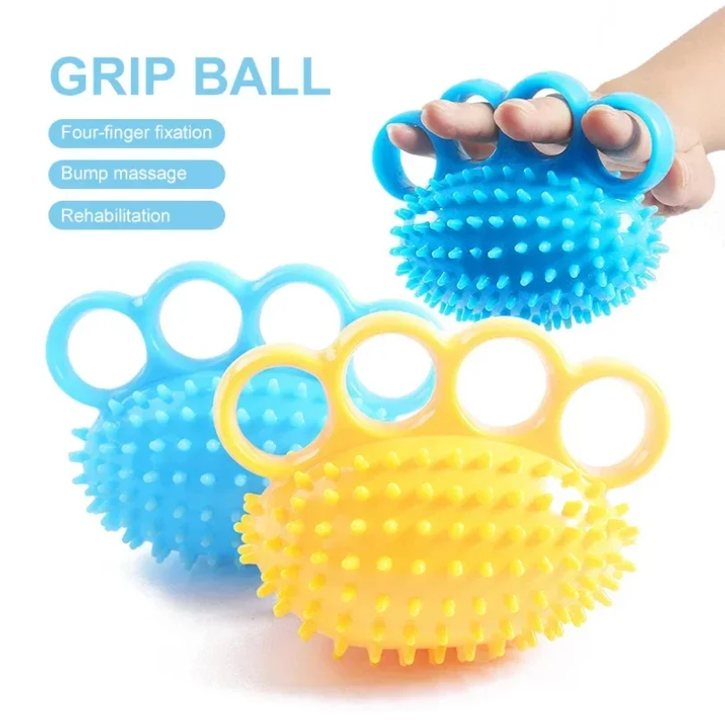 

Four-fingered Hedgehog Ball Primary Grip Training Soft Ball Rehabilitation Massage Finger Ball Practice Hand
