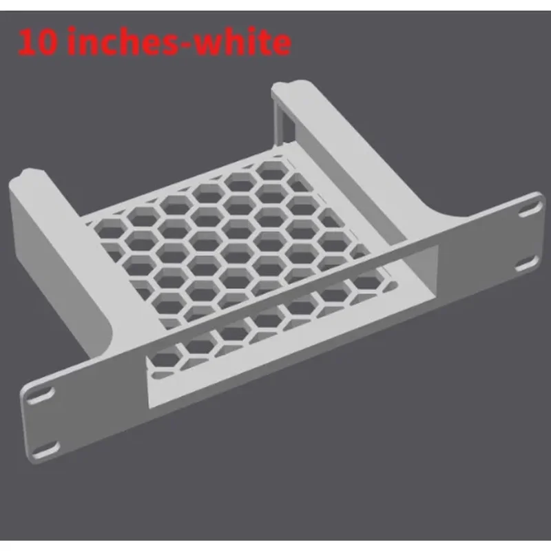 Lightweight Secure Rack Support Base for UniFi UXG-Max/UCG-Ultra Max Gateway Adjustable Holes 10-19 Inch Cabinet Rack
