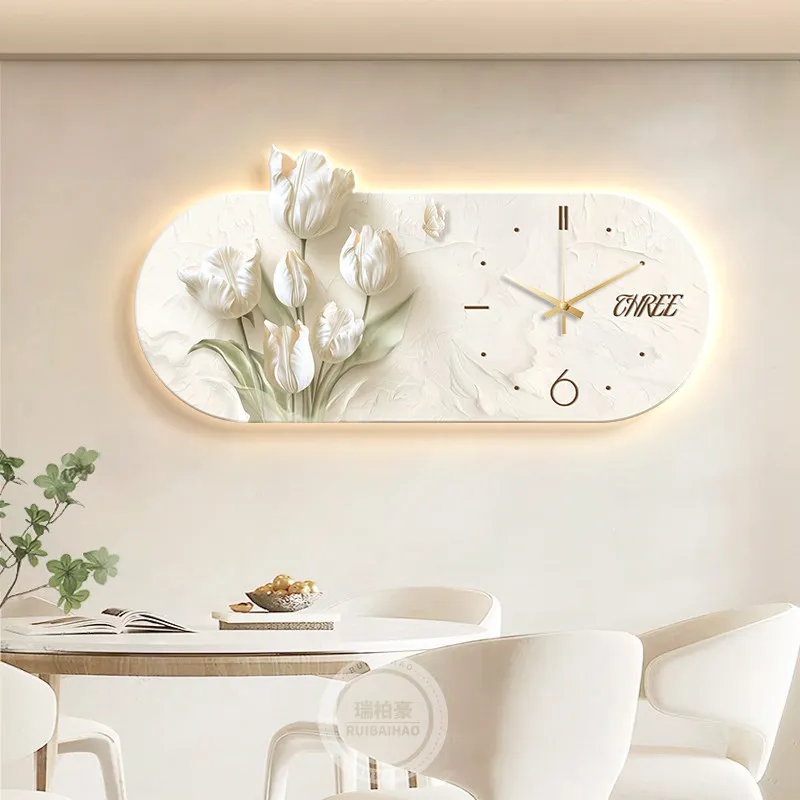 Design Fashion Clock Wall Luxury Living Room Modern Bedrooms Creative Wall Watch Restaurant Reloj De Pared Ornaments Home Decor