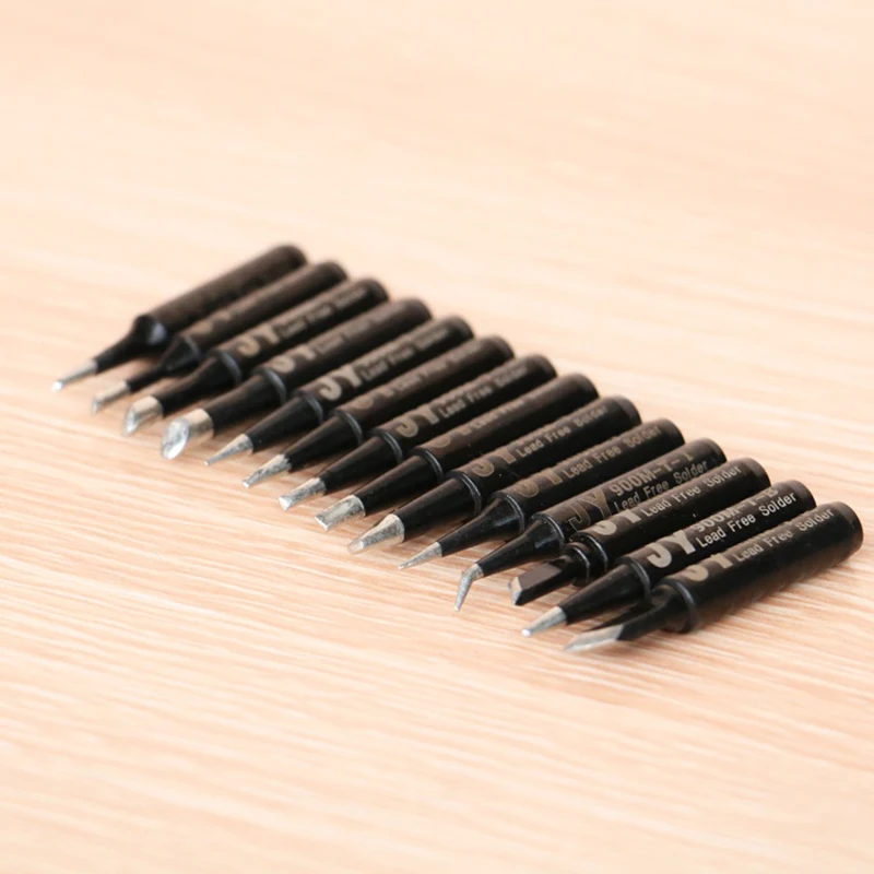 JY – pointes de fer à souder noires sans plomb, 900M-T-K pour Hakko 936 Fx888/888D SAIKE 909D/852 CXG 936d, 1 pièce