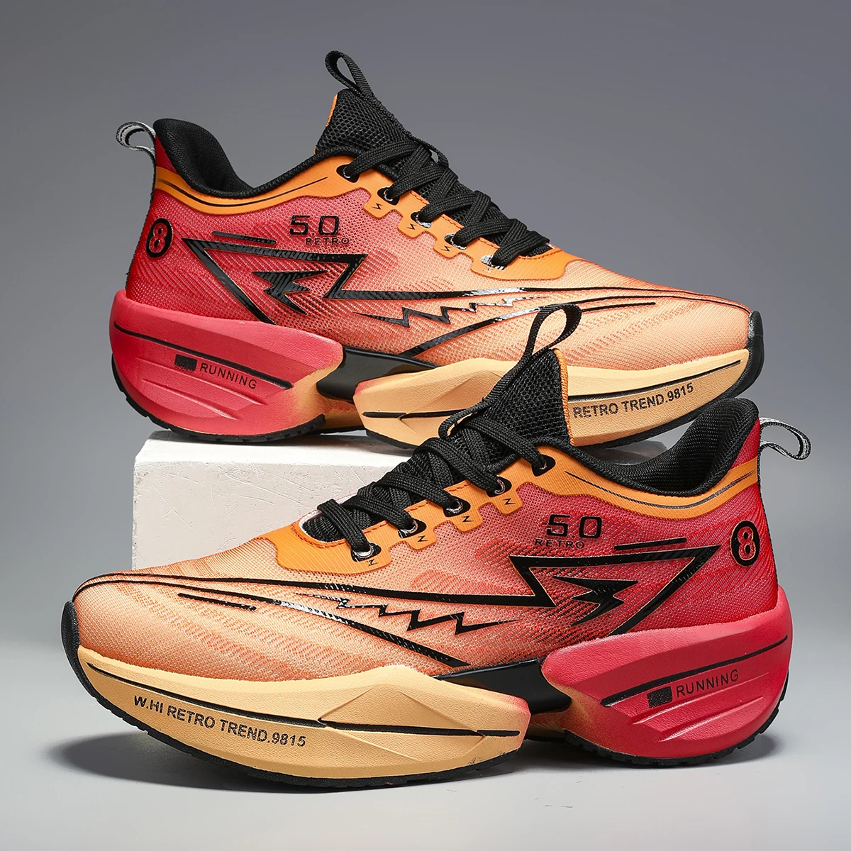 Men's Large Size Sports Shoes Outdoor Hiking Running Comfortable Casual Versatile Fashionable Training Shoes for Couples