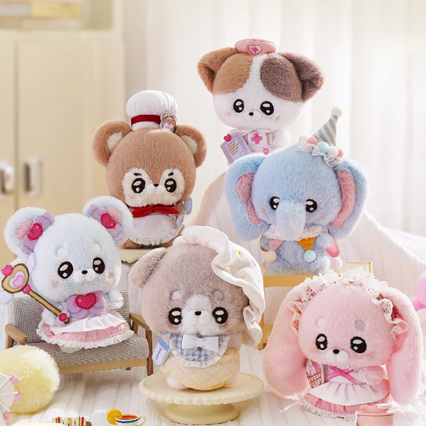 handspupu-cute-plush-doll-keychain-rabbit-bear-elephant-koala-stuffed-animal-pendant-soft-toy-birthday-new-year-gift-for-girls