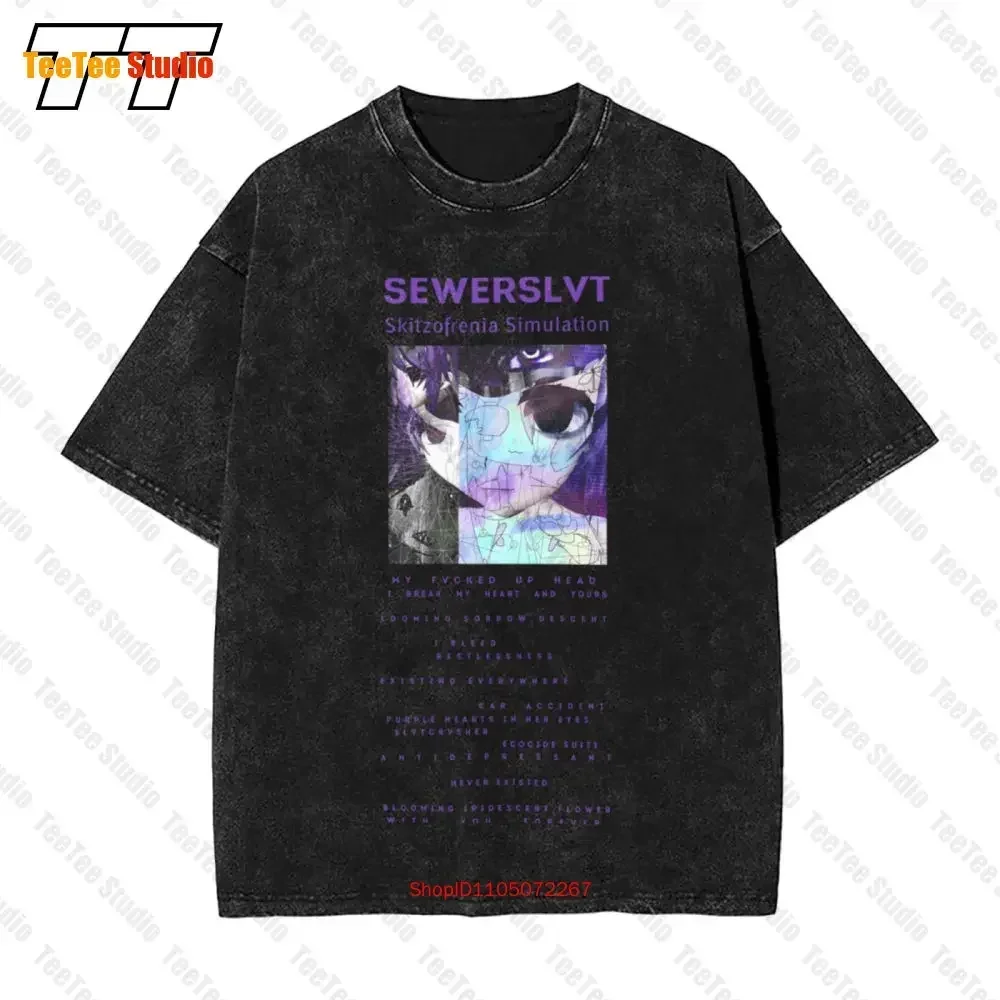 Sewerslvt Skizofrenia Simulation Dnb Cover Album  Oversized T-Shirt 76CD