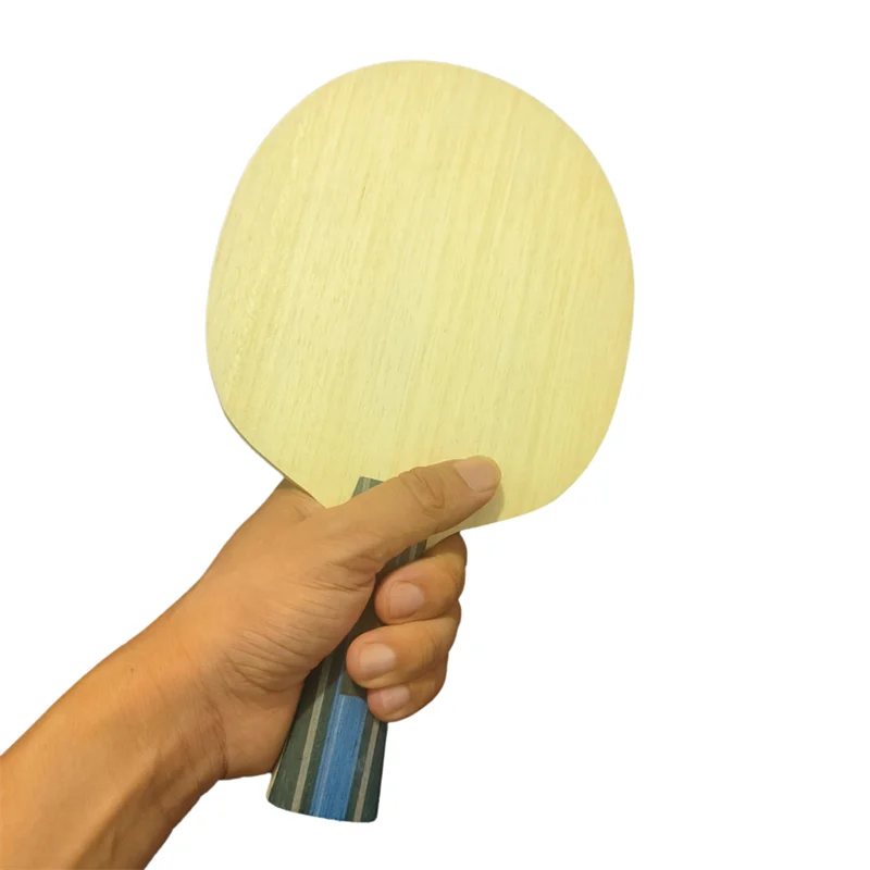 Malathorne Handmade Table Tennis Blade FZDALCREPLICA, 5 Plywood+2 Outer Blue Aryl Carbon Ping Pong Paddle DIY Accessories view 5