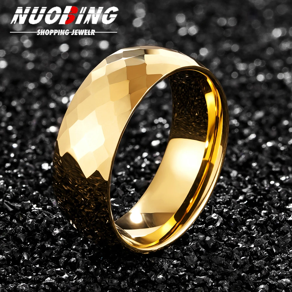 

Fashion Multi-faceted Titanium Rings for Women Men Stainless Steel Couple Ring Wedding Engagement Jewelry Band Comfort Fit