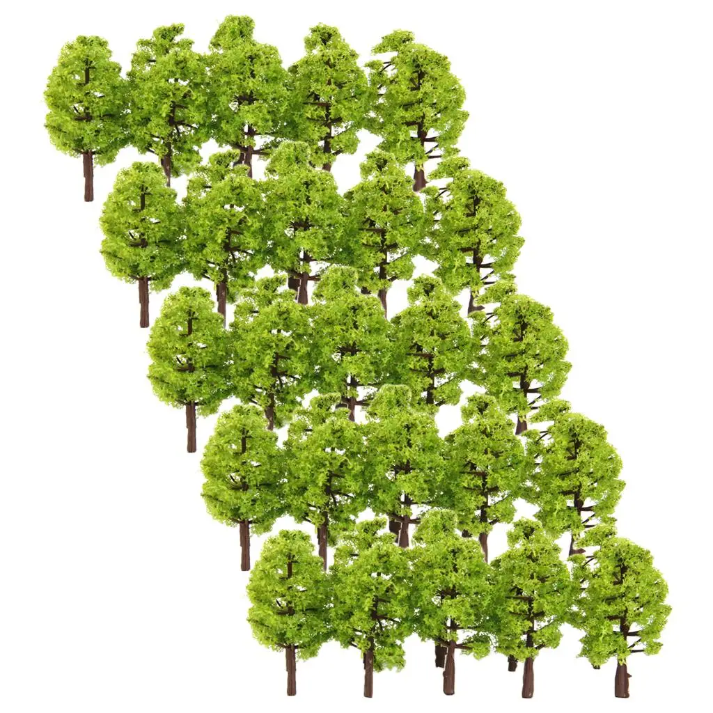 100개 모델 트리 기차 철도 산 공원 워게임 풍경 레이아웃 0