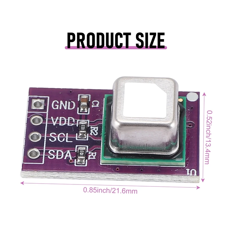 FULL-SCD40 Gas Sensor โมดูลตรวจจับ CO2 คาร์บอนไดออกไซด์อุณหภูมิและความชื้น 2 In 1 Sensor