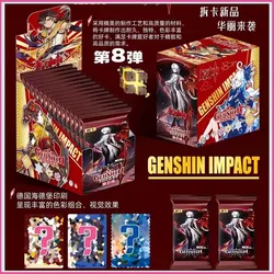 New Genuine Genshin Impact Cards Yae Miko Hutao Genshin Impact Aether Jean HR SP Colorful Retro Collection Card Children Toys