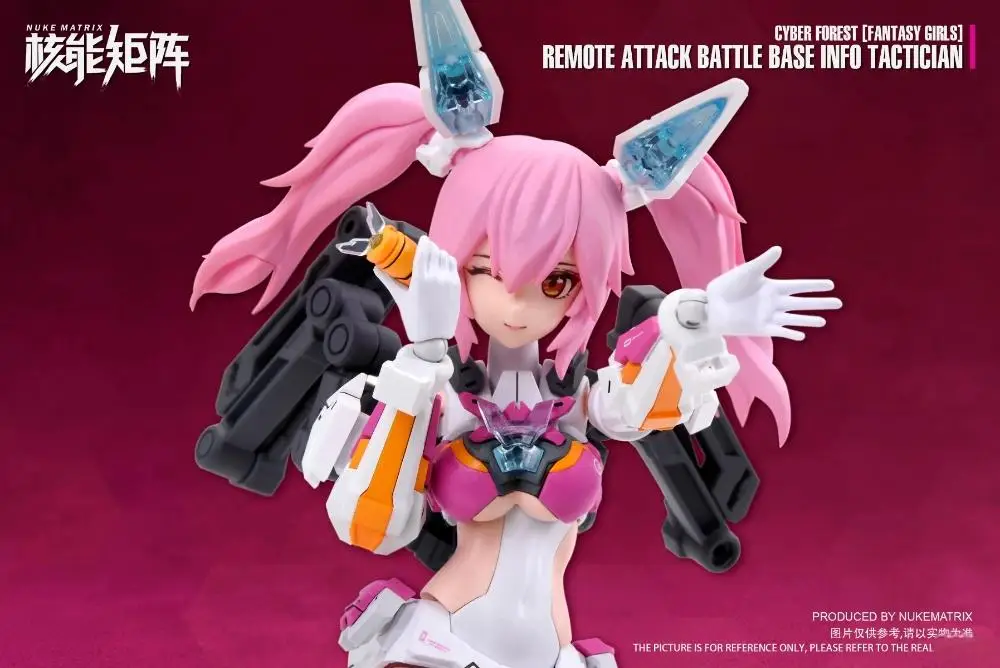 NUKE MATRIX Fantasy Girls CF02 Lirly Bell Remote Attack Battle Case Info لعبة تكتيكية هدية زينة قابلة للجمع للأولاد والبنات #6