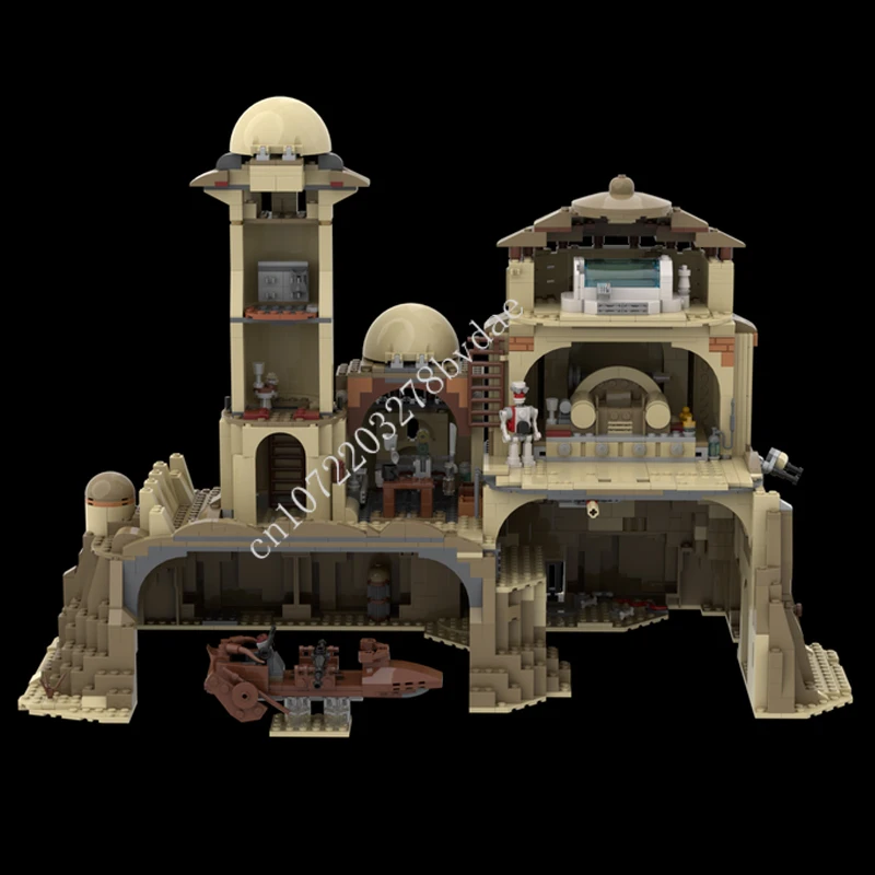 1762 قطعة MOC مشهد الفيلم الشهير تاتوين قصر دايميو لتقوم بها بنفسك الأفكار الإبداعية ألعاب أطفال هدية الكريسماس لغز MOC-75059 #1