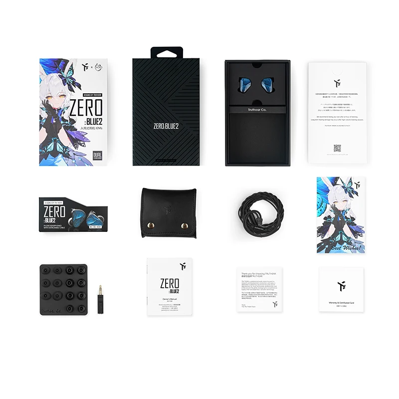 TRUTHEAR X Crinacle Zero:BLUE2 Earphone Wired In-Ear HIFI Music