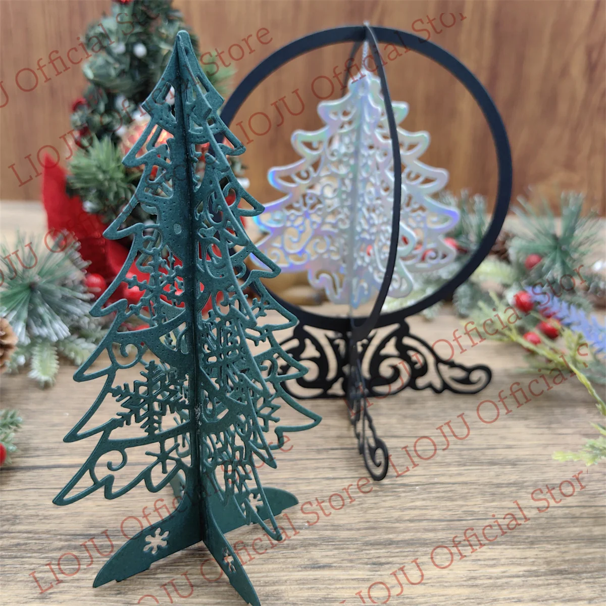 Christmas Crystal Ball Christmas Tree Metal Cutting Dies New for Scrapbooking DIY Album Embossing Folder Paper Card Maker Templa