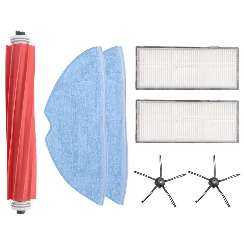 AEE4-7 Pcs For Roborock S7 T7S HEPA Accessory Of Filter Detachable Main Brush Mop Cloth Side Brush Vacuum Cleaner Part