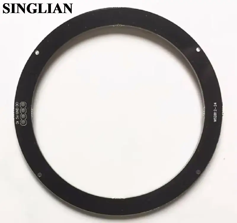 24-bit Circular WS2812 Full Color 5050 LED Expansion Module Round Colored Light Electronic Building Block Outer Diameter 9cm
