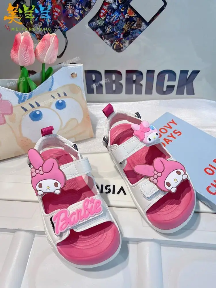 Melody cartoon all size Princess Sandals Women's 2024 New Children's Summer Sports Beach Girls kids shoes Children