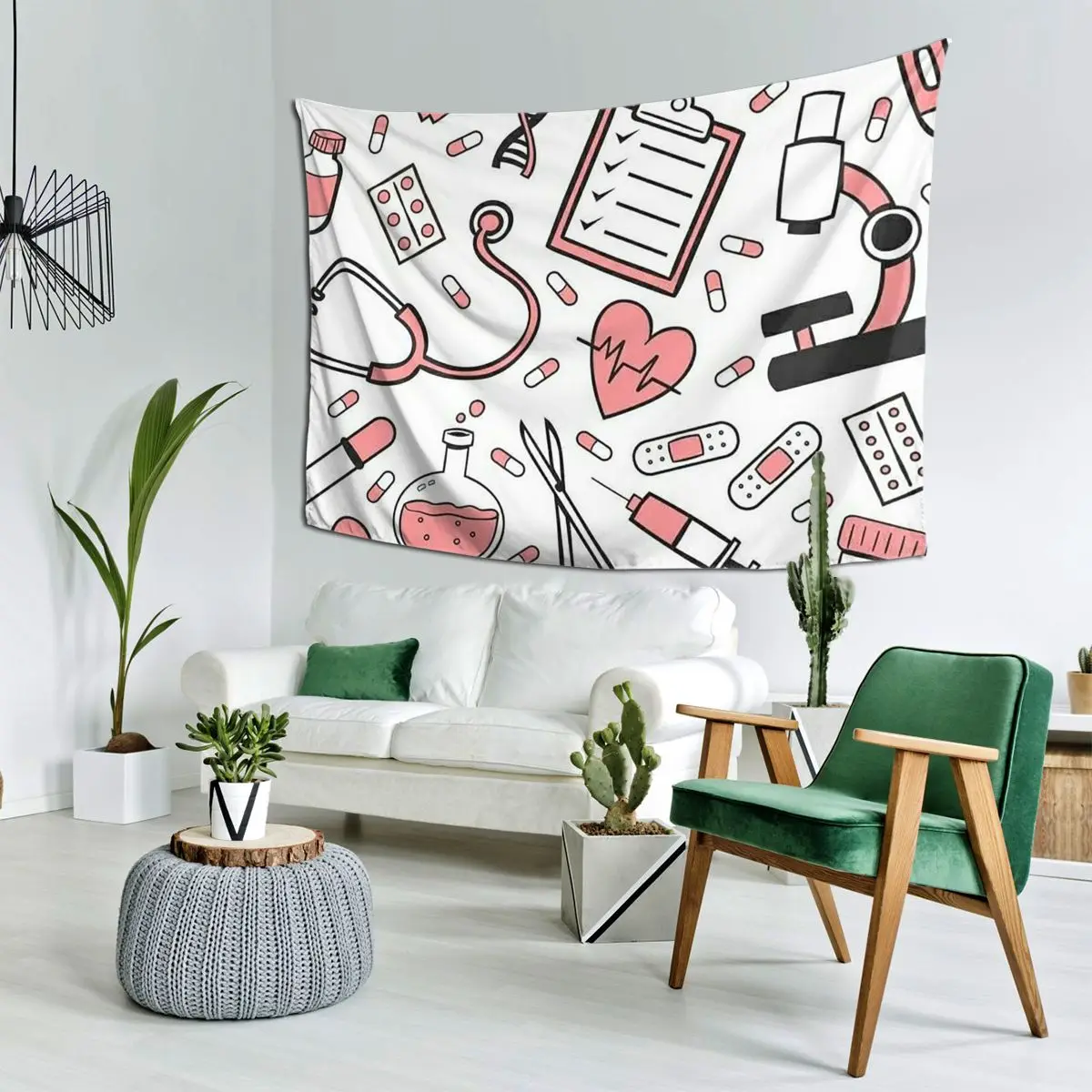 

Enfermera En Apuros доктор медсестра медицинский гобелен настенный эстетический домашний декор гобелены для комнаты в общежитии