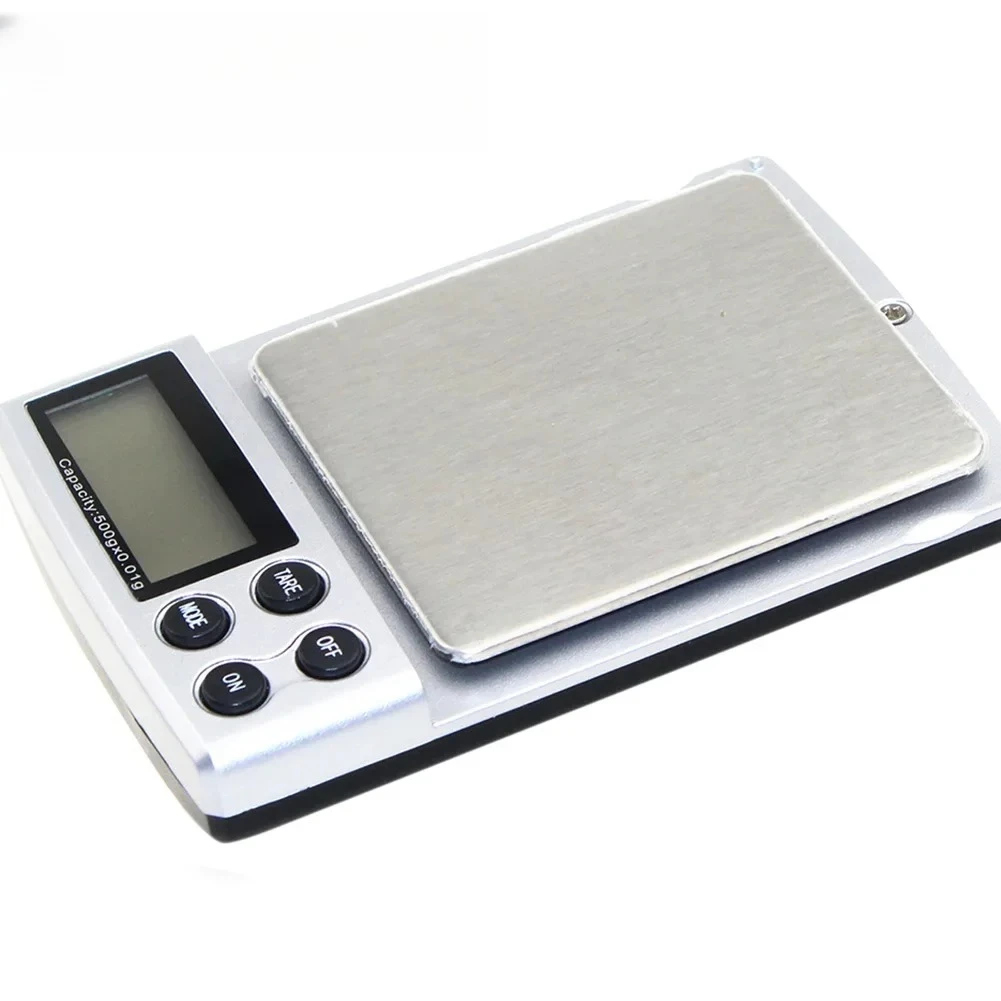 500gx0.01g Pocket Electronic Digital Scale - Clear LCD Display, for Jewelry & Kitchen Weighing, Individually Packed