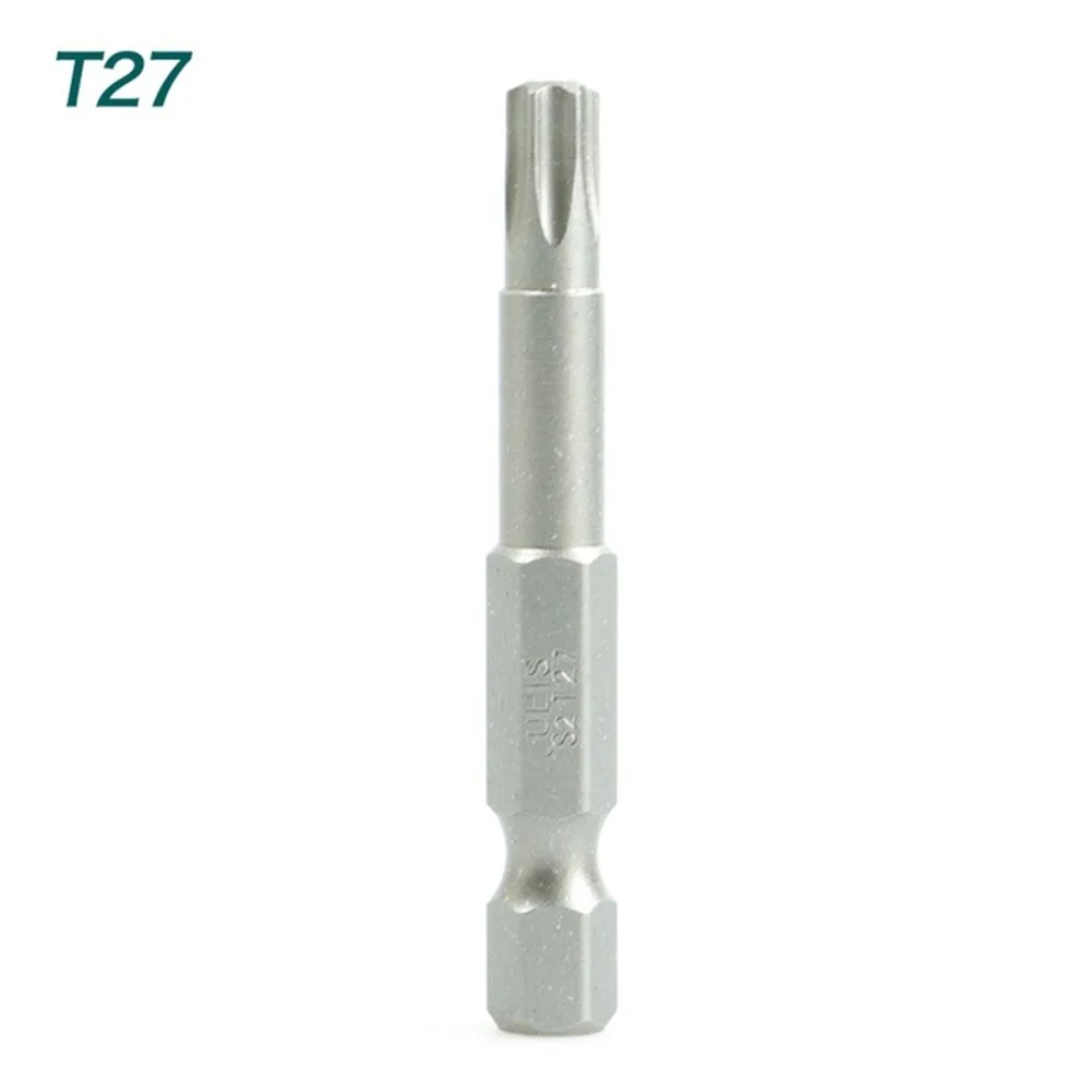 1pc 50mm Torx-schraubendreher Bit Mit Loch T5 Torx T7 T15 T20 T25 T27 T30 1/4 zoll Hex Schaft Elektrische Schraube Fahrer Stern Bit Set – Detail 35
