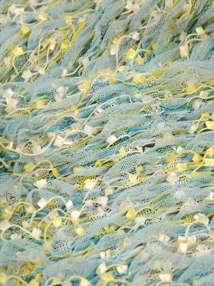 

Волнистая полосатая ткань, дизайнерская одежда, ткань для шитья одежды, четырехсторонняя, слегка эластичная мягкая драпировка по метрам