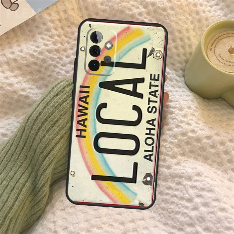 خمر هاواي لوحة ترخيص ألوها الحال بالنسبة لسامسونج غالاكسي A16 A33 A36 A56 A26 A15 A55 A53 A35 A22 A32 A52 A54 A34 A14 A05 A06