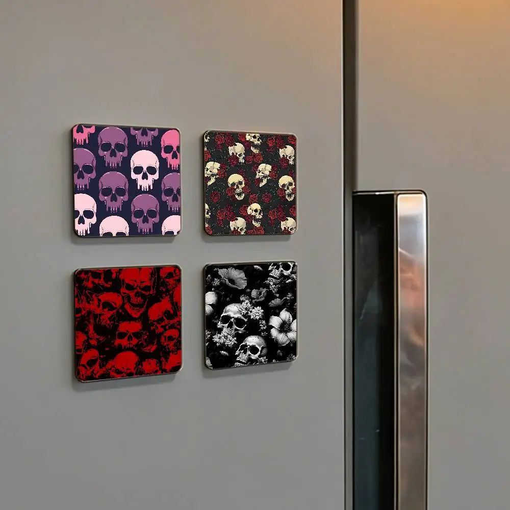 Gothic Fashion Skull Refrigerator Magnets For Dishwasher/ Refrigerator/ Freezer, Whimsical Kitchen Decor