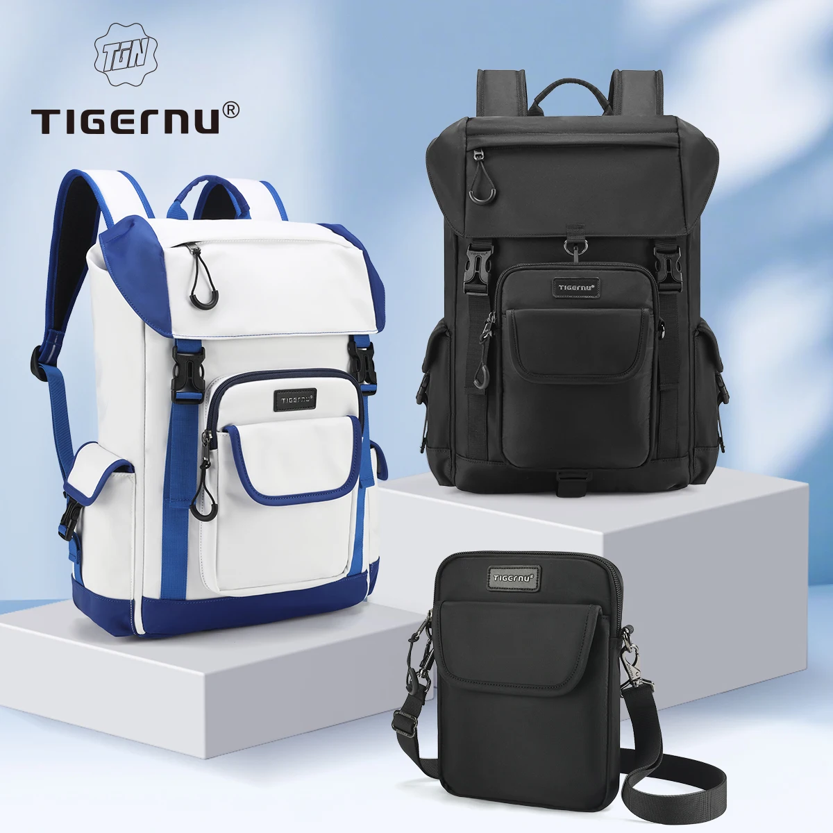 Tigernu School Backpacks With Removable Small Bag For 14inch Laptop Men  Travel Backpack Boy college Backbags - AliExpress 1524