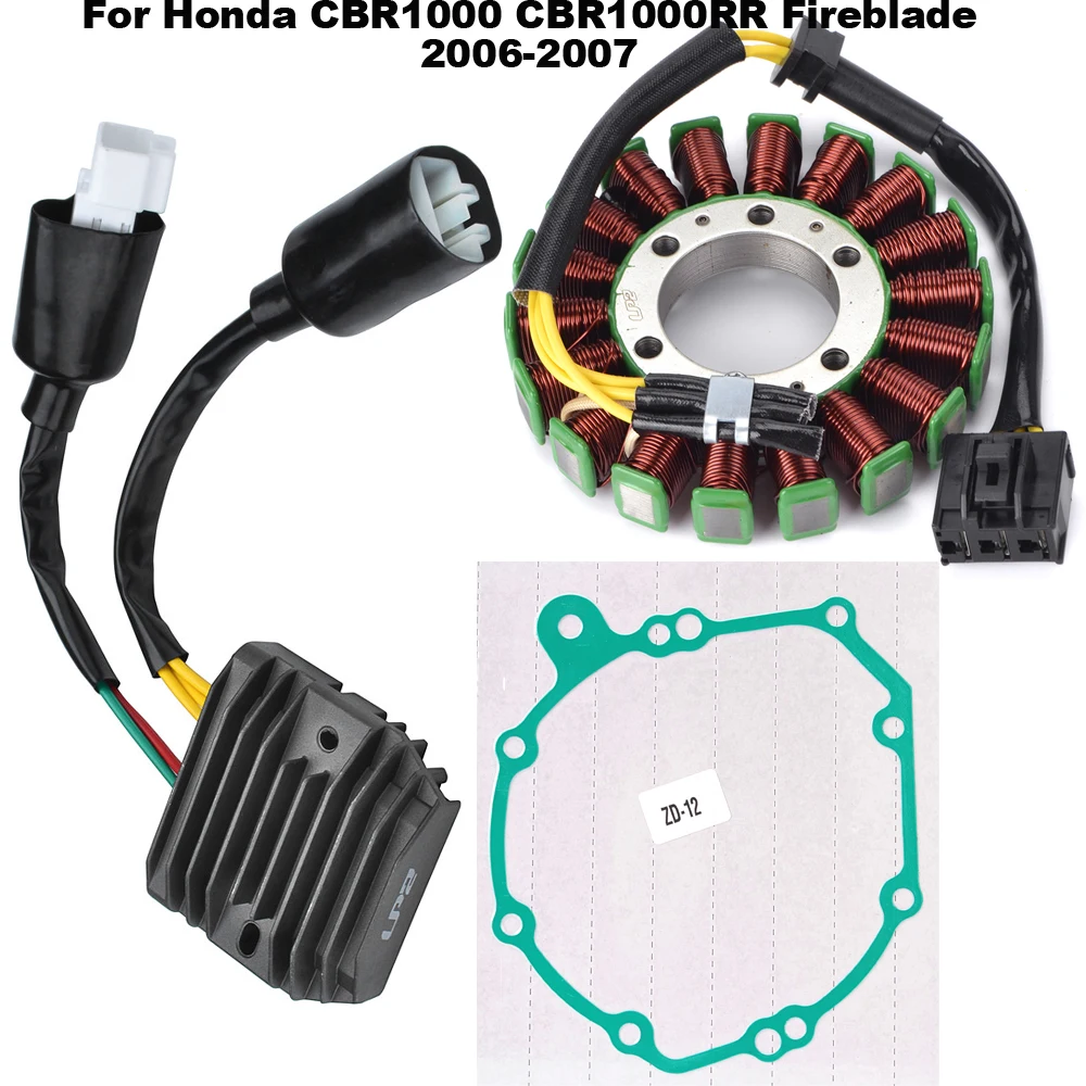 

For Honda CBR1000 CBR1000RR CBR 1000 RR Fireblade 2006-2007 Rectifier Regulator Magneto Stator Coil Gasket Kit