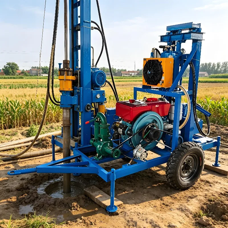 Hydraulic Water Well Drill Rig Small Borehole Drilling Machine for Water Resource Development Projects