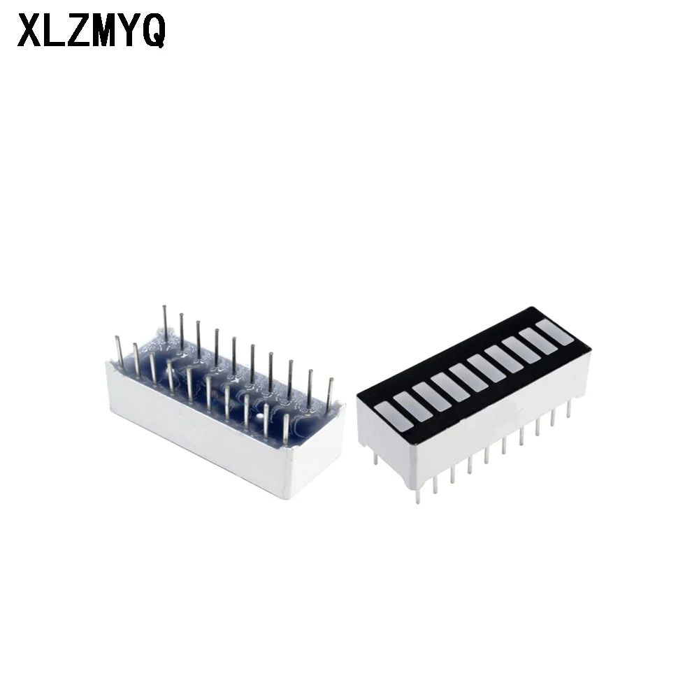 Bargraph Light Display Tech LED, 10 segments, Ultra Bright Red, Yellow, Green, Blue, Document Multicolore, 10Pcs