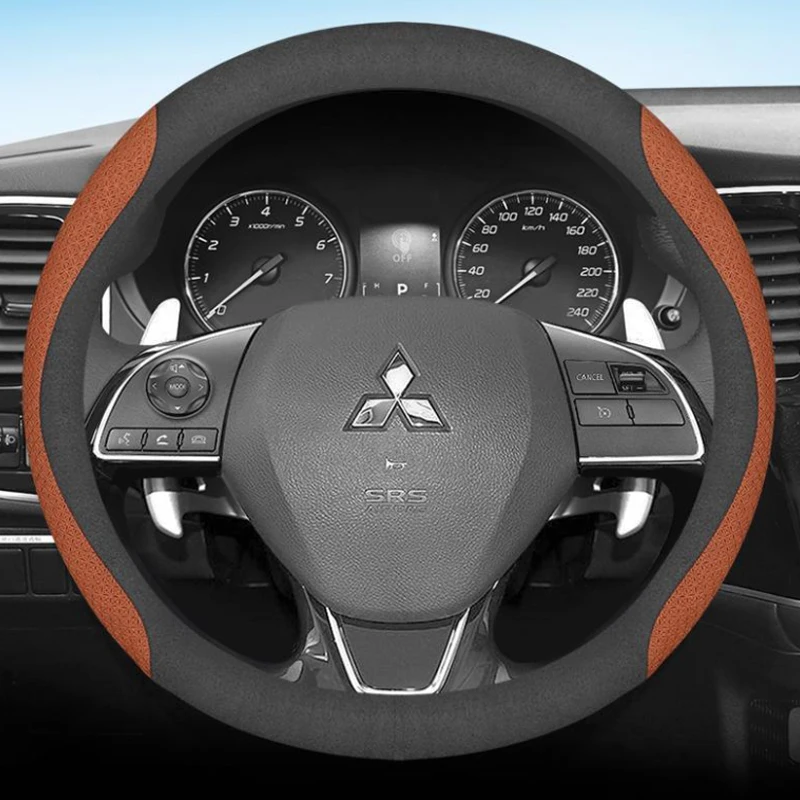 

12colors Leather Car Steering Wheel Cover for Mitsubishi Mirage Colt ASX 2018 2019 2020 2021 2022 2023 2024 Auto Accessories