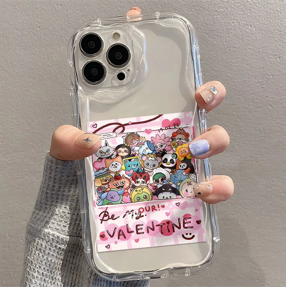 KoreanInsFunnyCartoonPhoneCaseForSamsungGalaxyS26S25S24S23S21S20FEPlusUltraF064G5G3DWaveSoftBackCover