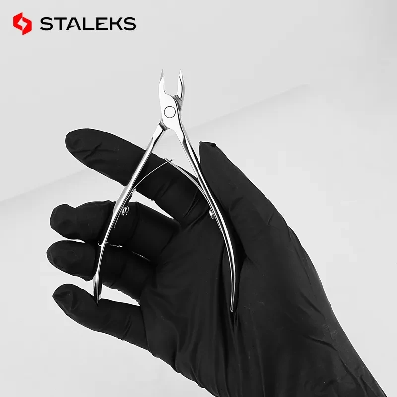 STALEKS NE-90 Nail Cuticle Nipper Trimmer Manicure Scissors Stainless Steel Clipper Dead Skin Remover Pusher Nail Art Tool