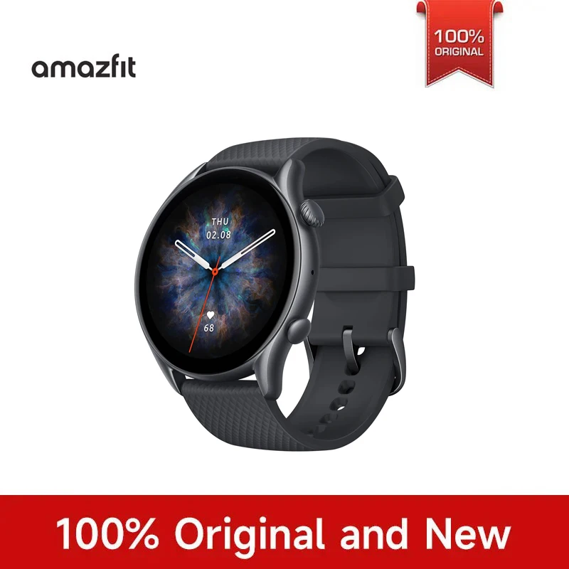 

Умные часы Amazfit GTR3 Pro, 46 мм, HD AMOLED-дисплей, GPS, водонепроницаемость 5ATM, длительное время автономной работы, спортивные фитнес-часы для мужчин и женщин