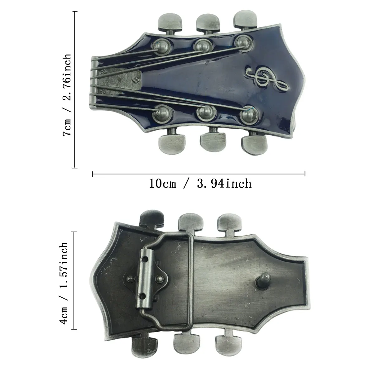 Fashion Musical Style Guitar Strings Men's Belt Buckle