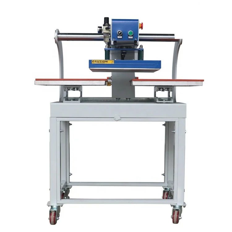 New 23*30 cm T-shirt Plate Sublimation Machine Automatic Upper Glide Pneumatic Double Station Heat Press 1200W