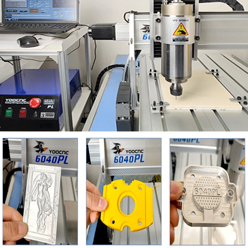 LY 6040PL CNC Router 3 Axis 4 Axis Drilling and Milling Machine USB Port 1.5KW Water-cooled Spindle Wood Metal Acrylic Engraver