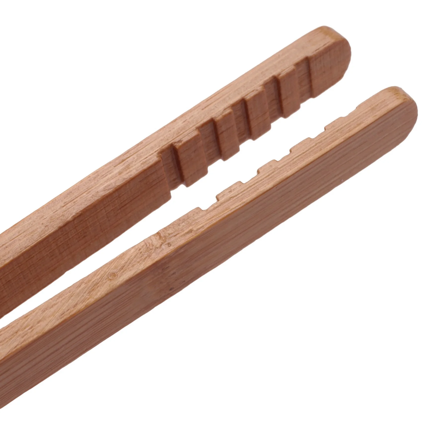 SEWS-48PCS Bamboo Toaster Tongs, 7 Inch Wood Kitchen Tongs, Reusable Wood Cooking Tongs, For Toast, Cooking, Bread, Fruit Tea