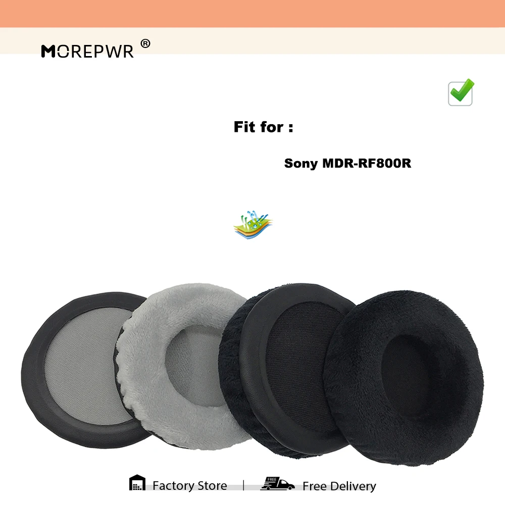 Replacement Ear Pads for Sony MDR-RF800R Headset Parts Leather Cushion Velvet Earmuff Earphone Sleeve Cover