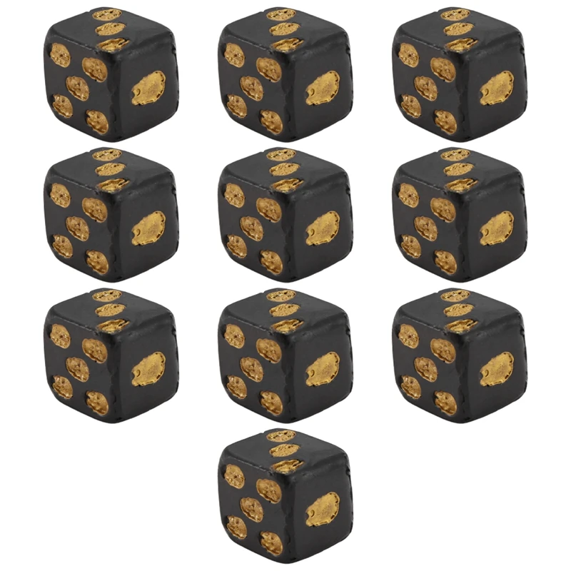 Skull Dice 6-Sided Bone Unique Gift Gamer For Role Playing Board Game For Halloween,10Pcs