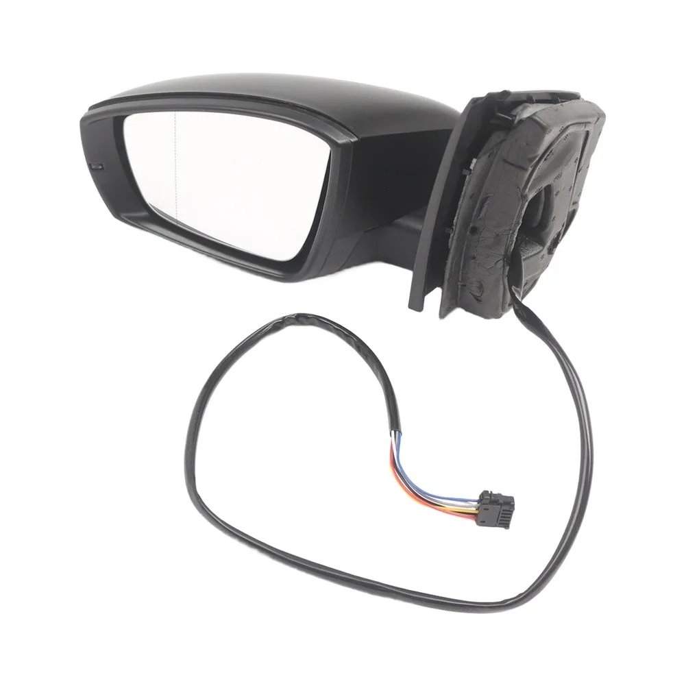 Left Side Rearview Mirror Assembly LHD 6R1857508Q 6R1857508A with Manual Folding with Power Adjustment with Heated Mirror