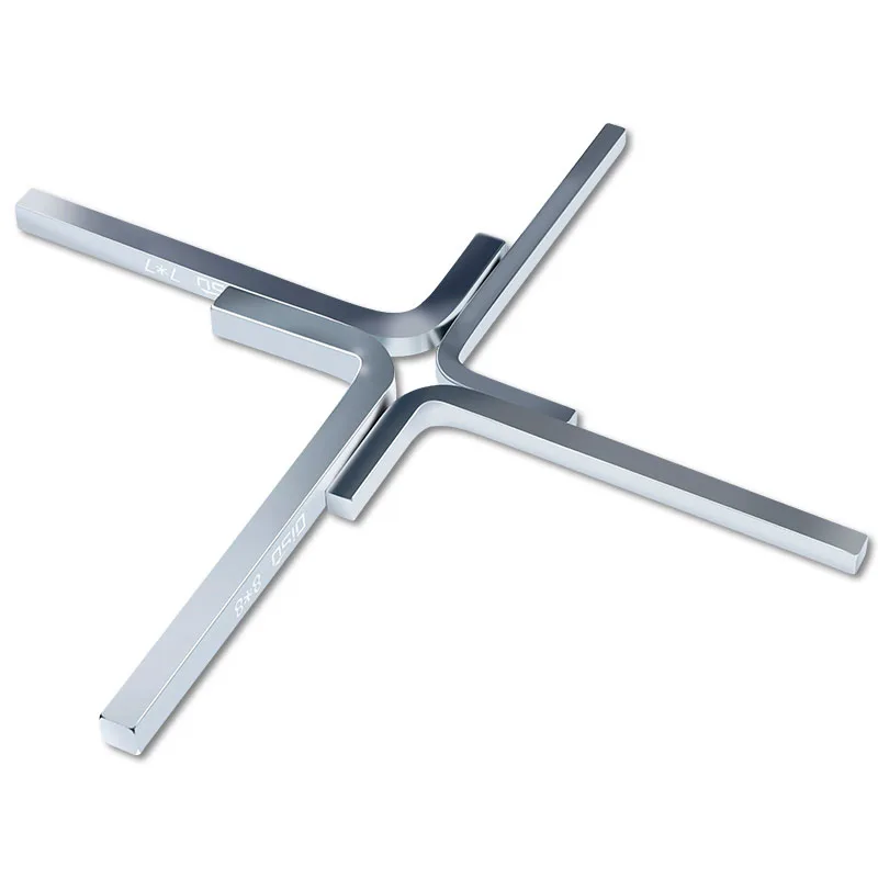 1Pcs L Shape Square Head Wrench 4 Point CR-V Aolly Universal Wrench For Security Self Tapping Screw Drive 3/4/5/6/7/8/10mm
