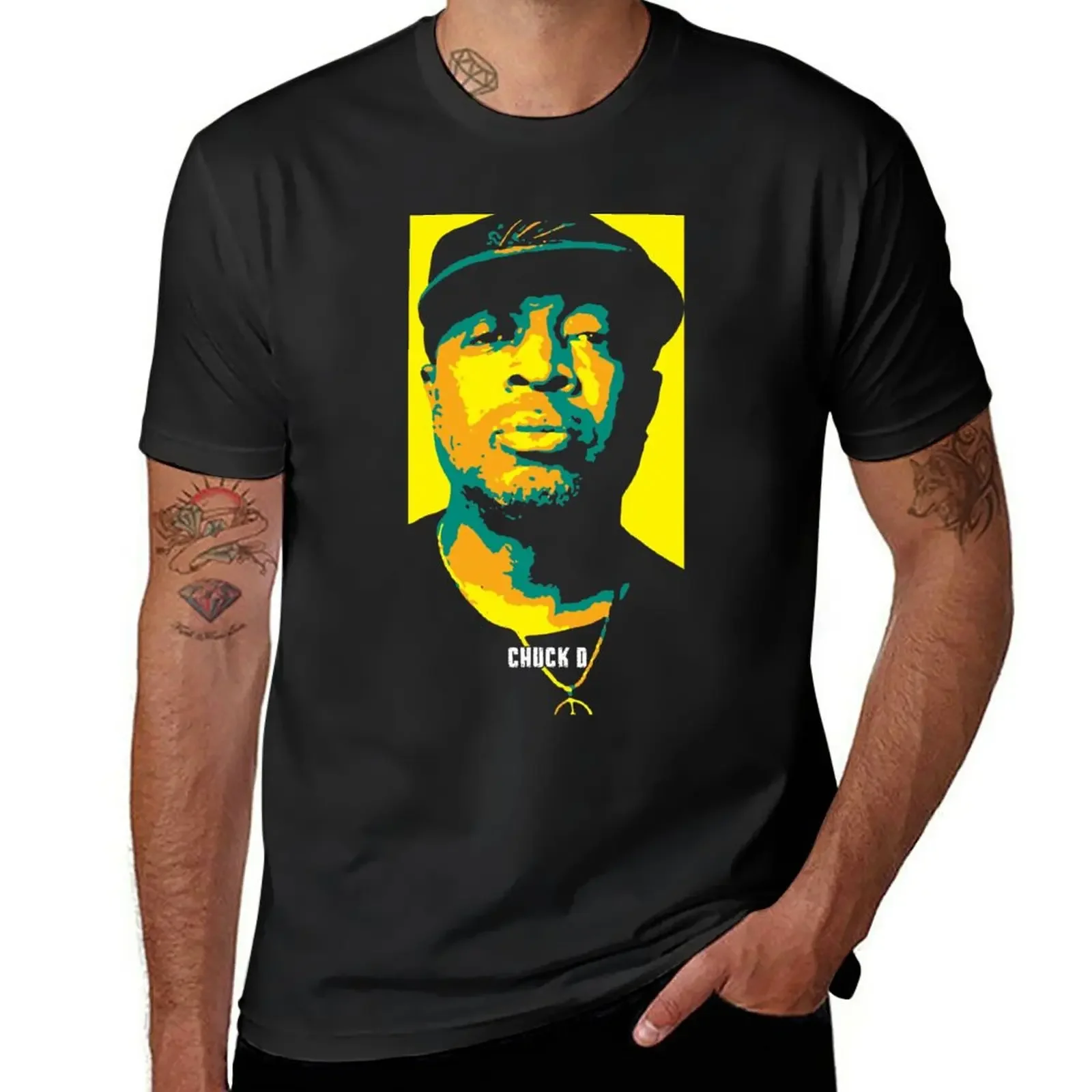 New Chuck D. Carlton Douglas Ridenhour. an American rapper, author, and producer. T-Shirt vintage cheap stuff tshirts for men