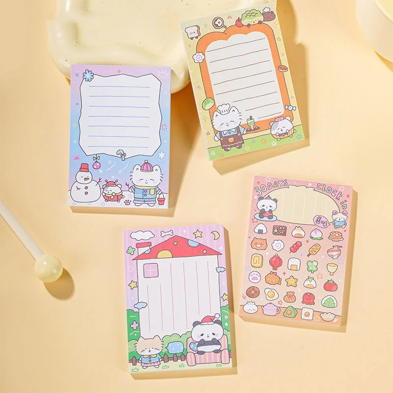 24pcs-lot-kawaii-cat-panda-memo-pad-cute-n-times-stationery-label-notepad-bookmark-post-school-supplies