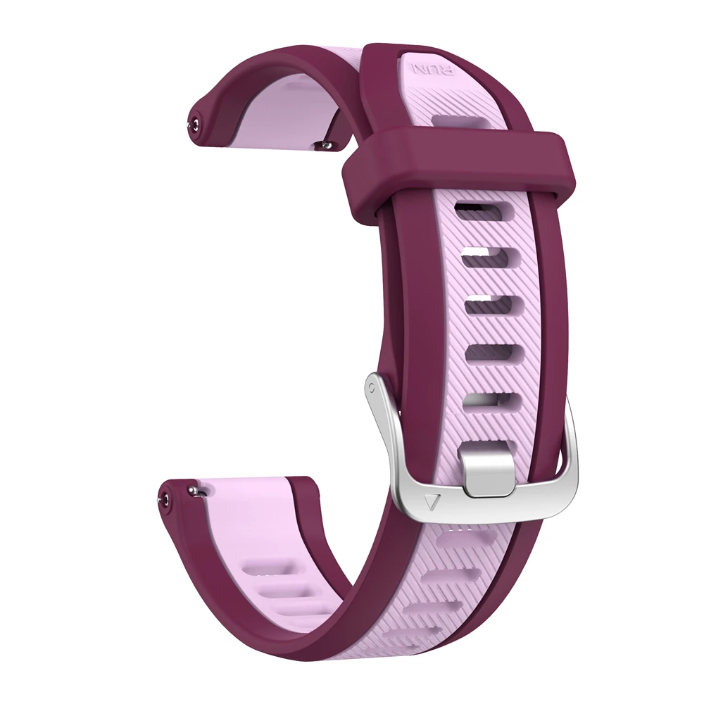 20mm Quick Release Silicone Strap For Garmin Forerunner 165 Music band For Garmin Vivoactive 3 5 Venu SQ 2 Bracelet Watchbands