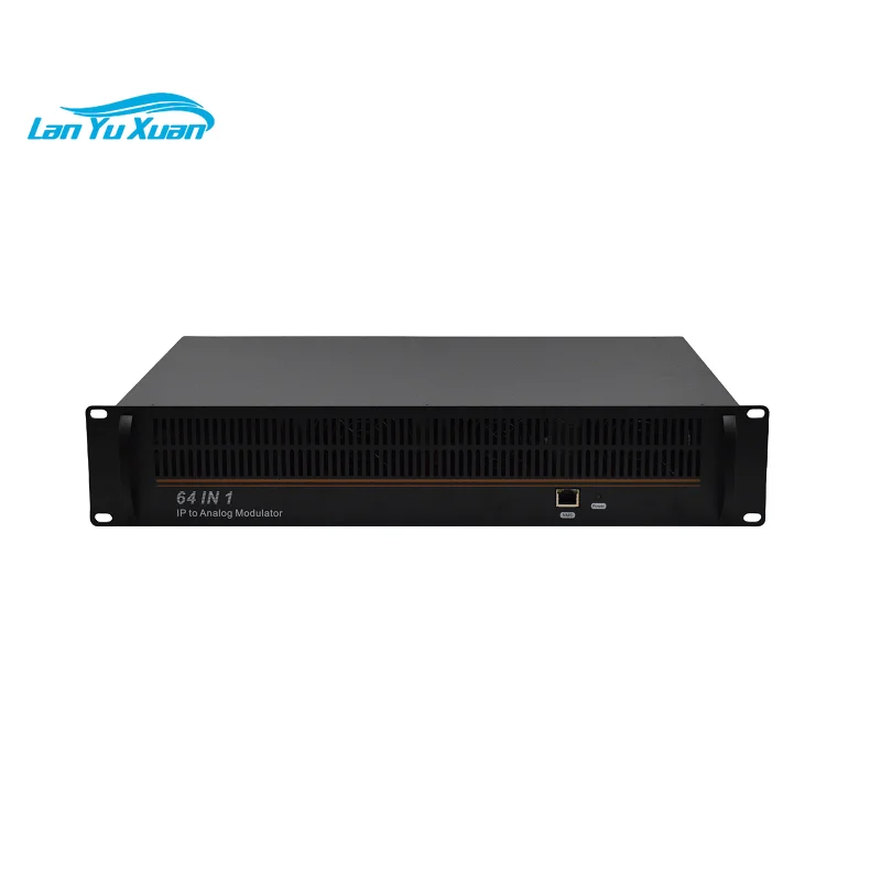 4 GE Ports IP Input to Analog Modulator with up to 48/64 Standard PAL or SECAM TV Programs