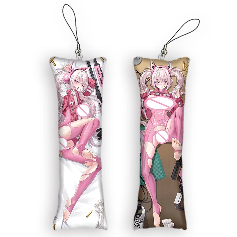 

Dakimakura Mini Keychain Anime Double-Sided Printed Small Pillow Pendant Cute Otaku Keychain Decor