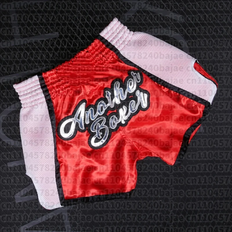 Muay Thai Shorts für Herren, Damen und Kinder, Rosa, Boxtraining, Kickboxen, Atmungsaktive MMA-Shorts, Kampfsport-Bekleidung – Detail 5