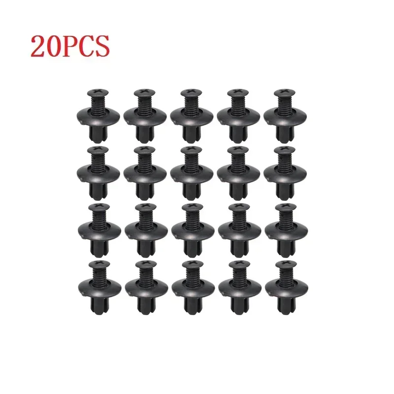 Universal Kunststoff Nieten 8mm Befestigungen Schraube Auto Stoßstange Kotflügel Schwarz Niet Hohe Qualität Auto Fastener Clips Auto Innen Teile