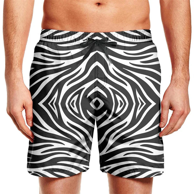 Kleurrijke Regenboog 3d Print Strand Shorts Heren Zomer Zwembroek Casual Snel Droog Surf Board Shorts Persoonlijkheid Straat Korte Broek